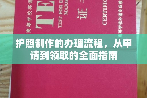 彭水护照制作的办理流程，从申请到领取的全面指南