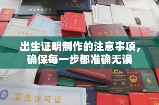 彭水出生证明制作的注意事项，确保每一步都准确无误