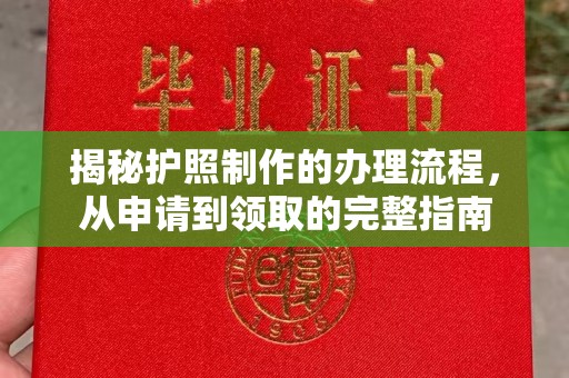 彭水揭秘护照制作的办理流程，从申请到领取的完整指南