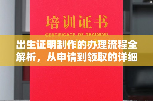 彭水出生证明制作的办理流程全解析，从申请到领取的详细指南