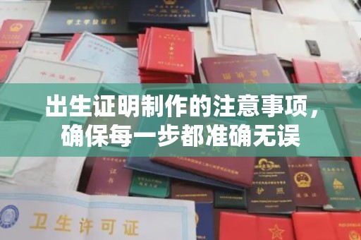 彭水出生证明制作的注意事项，确保每一步都准确无误