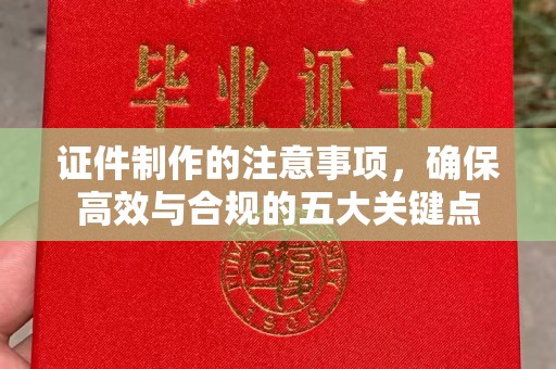 彭水证件制作的注意事项，确保高效与合规的五大关键点
